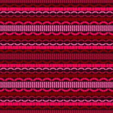 Etnik boho sorunsuz desen. Kumaş üzerine nakış. Patchwork doku. Dokuma. Geleneksel süs. Kabile tipi. Halk motifi. Duvar kağıdı, tekstil, davetiye kartı, sarma, web için kullanılabilir.