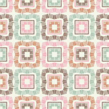 Etnik Boho Dikişsiz desen. Dantel. Kumaş üzerine nakış. Patchwork dokusu. Dokuma. Geleneksel süs. Kabile deseni. Halk motif. Duvar kağıdı, tekstil, sarma, Web için kullanılabilir.