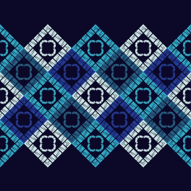 Etnik Boho Dikişsiz desen. Dantel. Kumaş üzerine nakış. Patchwork dokusu. Dokuma. Geleneksel süs. Kabile deseni. Halk motif. Duvar kağıdı, tekstil, sarma, Web için kullanılabilir.