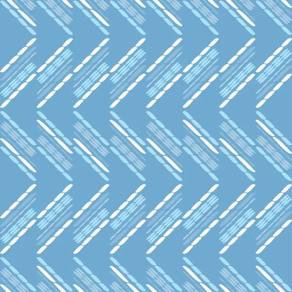 Patrón Étnico Boho Sin Costuras Zigzag Bordado Tela Textura Patchwork — Vector de stock