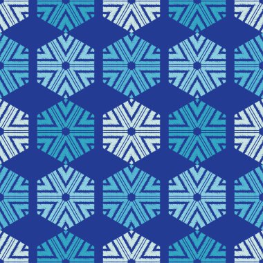 Dekoratif Kar Taneleri ile Dikişsiz desen. Mutlu Noeller! Vektör illüstrasyon. Duvar kağıdı, tekstil, davetiye kartı, sarma, web sayfası arka plan için kullanılabilir.