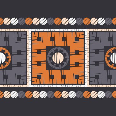 Etnik Boho Dikişsiz desen. Dantel. Kumaş üzerine nakış. Patchwork dokusu. Dokuma. Geleneksel süs. Kabile deseni. Halk motif. Duvar kağıdı, tekstil, sarma, Web için kullanılabilir.
