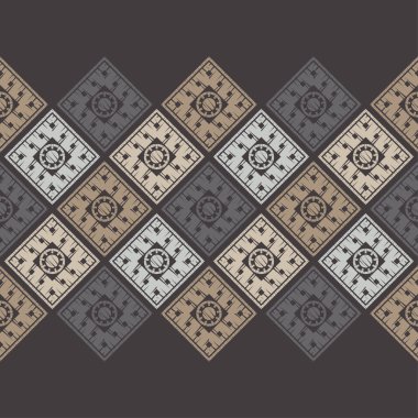 Etnik Boho Dikişsiz desen. Dantel. Kumaş üzerine nakış. Patchwork dokusu. Dokuma. Geleneksel süs. Kabile deseni. Halk motif. Duvar kağıdı, tekstil, sarma, Web için kullanılabilir.