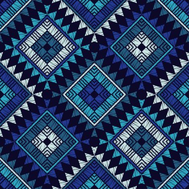 Etnik Boho Dikişsiz desen. Dantel. Kumaş üzerine nakış. Patchwork dokusu. Dokuma. Geleneksel süs. Kabile deseni. Halk motif. Duvar kağıdı, tekstil, sarma, Web için kullanılabilir.