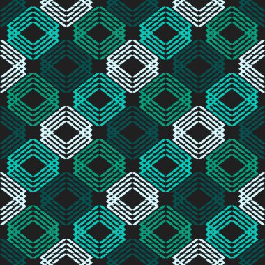 Etnik Boho Dikişsiz desen. Dantel. Kumaş üzerine nakış. Patchwork dokusu. Dokuma. Geleneksel süs. Kabile deseni. Halk motif. Duvar kağıdı, tekstil, sarma, Web için kullanılabilir.