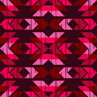 Etnik Boho Dikişsiz desen. Dantel. Kumaş üzerine nakış. Patchwork dokusu. Dokuma. Geleneksel süs. Kabile deseni. Halk motif. Duvar kağıdı, tekstil, sarma, Web için kullanılabilir.