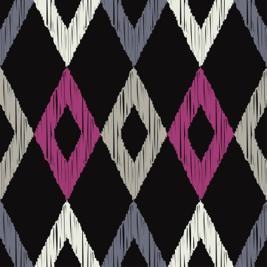 Etnik Boho Dikişsiz desen. Dantel. Kumaş üzerine nakış. Patchwork dokusu. Dokuma. Geleneksel süs. Kabile deseni. Halk motif. Duvar kağıdı, tekstil, sarma, Web için kullanılabilir.