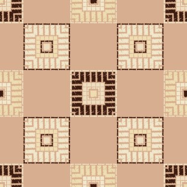 Etnik Boho Dikişsiz desen. Dantel. Kumaş üzerine nakış. Patchwork dokusu. Dokuma. Geleneksel süs. Kabile deseni. Halk motif. Duvar kağıdı, tekstil, sarma, Web için kullanılabilir.