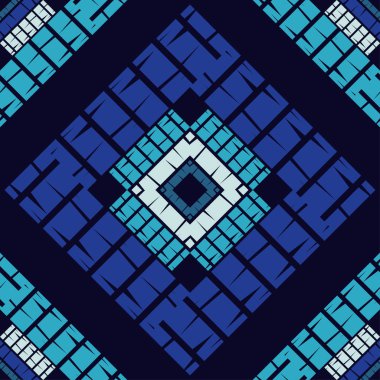 Etnik Boho Dikişsiz desen. Dantel. Kumaş üzerine nakış. Patchwork dokusu. Dokuma. Geleneksel süs. Kabile deseni. Halk motif. Duvar kağıdı, tekstil, sarma, Web için kullanılabilir.