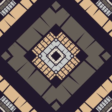 Etnik Boho Dikişsiz desen. Dantel. Kumaş üzerine nakış. Patchwork dokusu. Dokuma. Geleneksel süs. Kabile deseni. Halk motif. Duvar kağıdı, tekstil, sarma, Web için kullanılabilir.