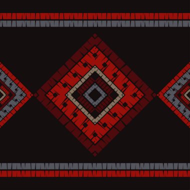 Etnik Boho Dikişsiz desen. Dantel. Kumaş üzerine nakış. Patchwork dokusu. Dokuma. Geleneksel süs. Kabile deseni. Halk motif. Duvar kağıdı, tekstil, sarma, Web için kullanılabilir.