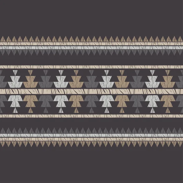 Patrón Étnico Boho Sin Costuras Encaje Bordado Tela Textura Patchwork — Archivo Imágenes Vectoriales
