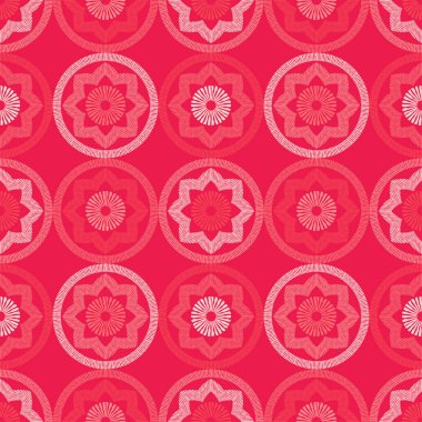 Polka noktalar Dikişsiz desen. Etnik figürlerin mozaiği. Desenli doku. Geometrik arka plan. Duvar kağıdı, tekstil, davet kartı, sarma, Web sayfası arka plan için kullanılabilir.