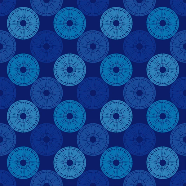 Pois Motif Sans Couture Mosaïque Figures Ethniques Texture Motifs Fond — Image vectorielle