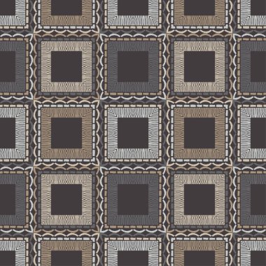 Zebra çizgileri. Etnik boho sorunsuz desen. Dantel. Kumaş üzerine nakış. Patchwork doku. Dokuma. Geleneksel süs. Kabile tipi. Halk motifi. Duvar kağıdı, tekstil, sarma, web için kullanılabilir.