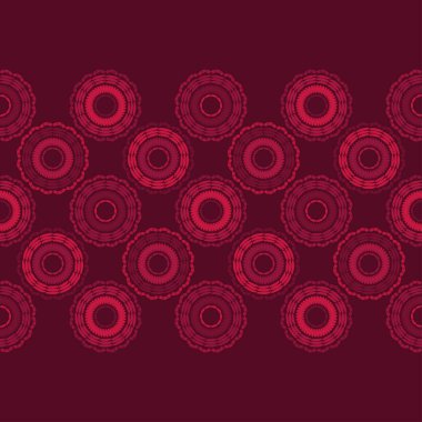 Polka noktalar Dikişsiz desen. Etnik figürlerin mozaiği. Desenli doku. Geometrik arka plan. Duvar kağıdı, tekstil, davet kartı, sarma, Web sayfası arka plan için kullanılabilir.