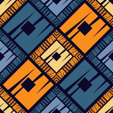 Etnik Boho Dikişsiz desen. Dantel. Kumaş üzerine nakış. Patchwork dokusu. Dokuma. Geleneksel süs. Kabile deseni. Halk motif. Duvar kağıdı, tekstil, sarma, Web için kullanılabilir.