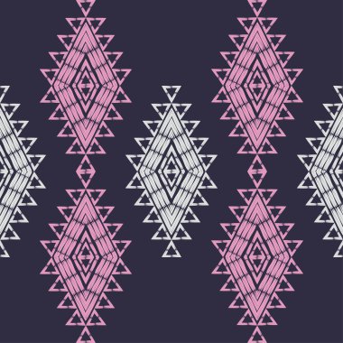 Etnik Boho Dikişsiz desen. Dantel. Kumaş üzerine nakış. Patchwork dokusu. Dokuma. Geleneksel süs. Kabile deseni. Halk motif. Duvar kağıdı, tekstil, sarma, Web için kullanılabilir.