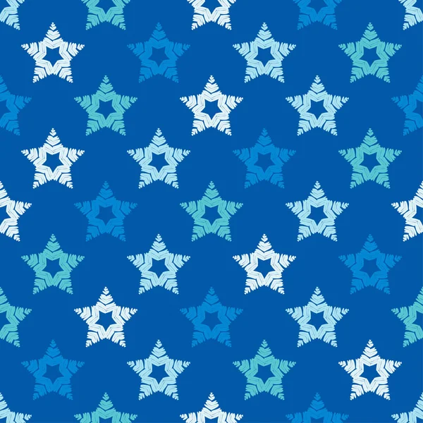 Звезды Бесшовный Рисунок Этнического Бохо Кружево Вышивка Ткани Пэтчворк Текстуры — стоковый вектор