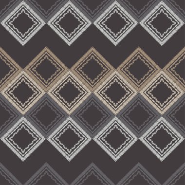 Etnik Boho Dikişsiz desen. Dantel. Kumaş üzerine nakış. Patchwork dokusu. Dokuma. Geleneksel süs. Kabile deseni. Halk motif. Duvar kağıdı, tekstil, sarma, Web için kullanılabilir.