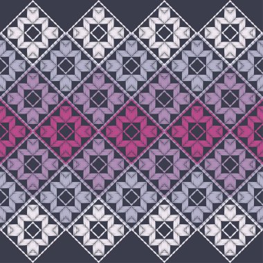 Etnik Boho Dikişsiz desen. Dantel. Kumaş üzerine nakış. Patchwork dokusu. Dokuma. Geleneksel süs. Kabile deseni. Halk motif. Duvar kağıdı, tekstil, sarma, Web için kullanılabilir.