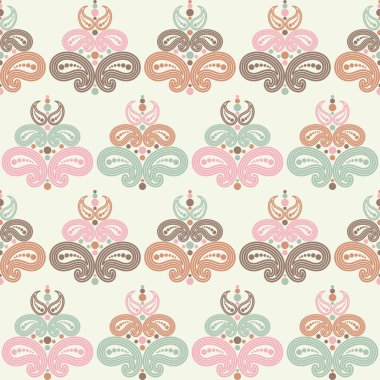 Paisley süsleme. Polka nokta. Etnik Boho Dikişsiz desen. Ikat. Geleneksel süs. Halk motif. Duvar kağıdı, tekstil, davet kartı, sarma, Web sayfası arka plan için kullanılabilir. 