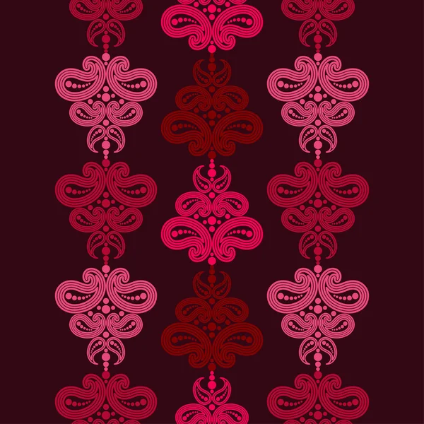 Paisley Ornament Punkt Ethnische Boho Nahtlose Muster Ikat Traditionelles Ornament — Stockvektor