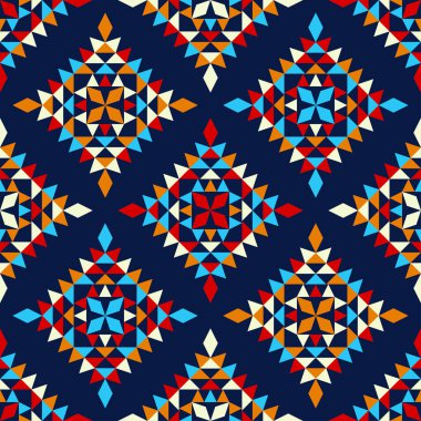 Etnik Boho Dikişsiz desen. Dantel. Kumaş üzerine nakış. Patchwork dokusu. Dokuma. Geleneksel süs. Kabile deseni. Halk motif. Duvar kağıdı, tekstil, sarma, Web için kullanılabilir.