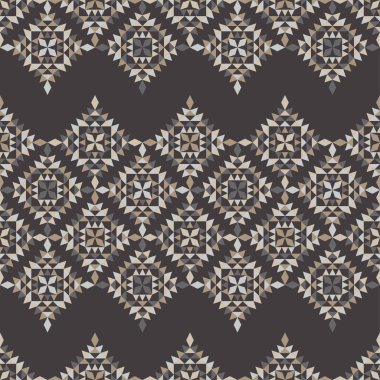 Etnik Boho Dikişsiz desen. Dantel. Kumaş üzerine nakış. Patchwork dokusu. Dokuma. Geleneksel süs. Kabile deseni. Halk motif. Duvar kağıdı, tekstil, sarma, Web için kullanılabilir.