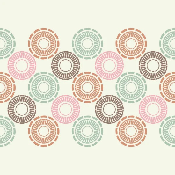 Polka noktalar Dikişsiz desen. Etnik figürlerin mozaiği. Desenli doku. Geometrik arka plan. Duvar kağıdı, tekstil, davet kartı, sarma, Web sayfası arka plan için kullanılabilir.