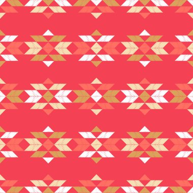 Etnik Boho Dikişsiz desen. Dantel. Kumaş üzerine nakış. Patchwork dokusu. Dokuma. Geleneksel süs. Kabile deseni. Halk motif. Duvar kağıdı, tekstil, sarma, Web için kullanılabilir. 