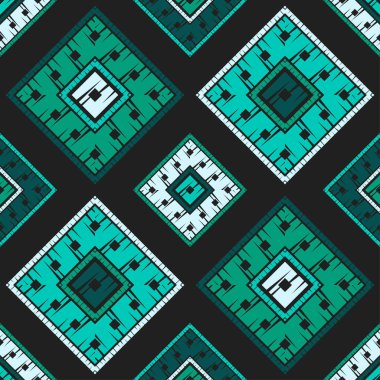 Etnik Boho Dikişsiz desen. Dantel. Kumaş üzerine nakış. Patchwork dokusu. Dokuma. Geleneksel süs. Kabile deseni. Halk motif. Duvar kağıdı, tekstil, sarma, Web için kullanılabilir. 