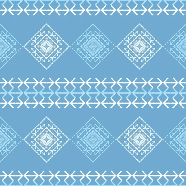 Ethnic Boho Seamless Pattern Lace Embroidery Fabric Patchwork Texture Weaving — Stock Vector
