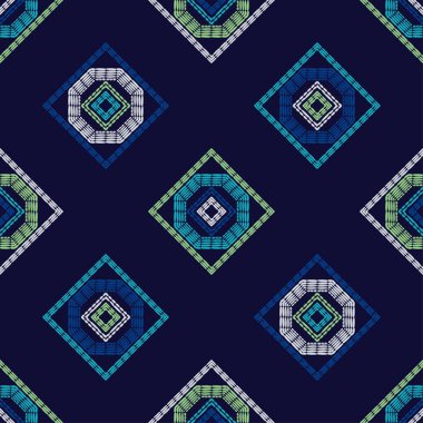 Etnik Boho Dikişsiz desen. Dantel. Kumaş üzerine nakış. Patchwork dokusu. Dokuma. Geleneksel süs. Kabile deseni. Halk motif. Duvar kağıdı, tekstil, sarma, Web için kullanılabilir.