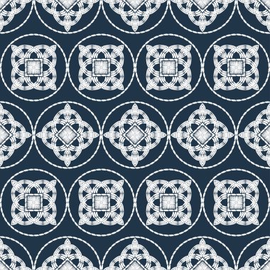 Etnik Boho Dikişsiz desen. Dantel. Kumaş üzerine nakış. Patchwork dokusu. Dokuma. Geleneksel süs. Kabile deseni. Halk motif. Duvar kağıdı, tekstil, sarma, Web için kullanılabilir. 