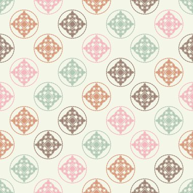 Etnik Boho Dikişsiz desen. Dantel. Kumaş üzerine nakış. Patchwork dokusu. Dokuma. Geleneksel süs. Kabile deseni. Halk motif. Duvar kağıdı, tekstil, sarma, Web için kullanılabilir. 