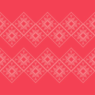 Etnik Boho Dikişsiz desen. Dantel. Kumaş üzerine nakış. Patchwork dokusu. Dokuma. Geleneksel süs. Kabile deseni. Halk motif. Duvar kağıdı, tekstil, sarma, Web için kullanılabilir. 