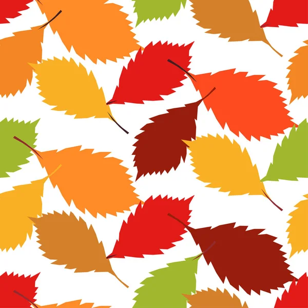 Bezešvé Pozadí Ozdobným Podzimním Listím Krásný Park Vektorová Ilustrace Lze — Stockový vektor