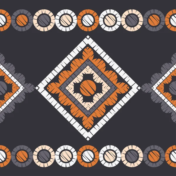 Polka noktalar Dikişsiz desen. Etnik figürlerin mozaiği. Desenli doku. Geometrik arka plan. Duvar kağıdı, tekstil, davet kartı, sarma, Web sayfası arka plan için kullanılabilir.