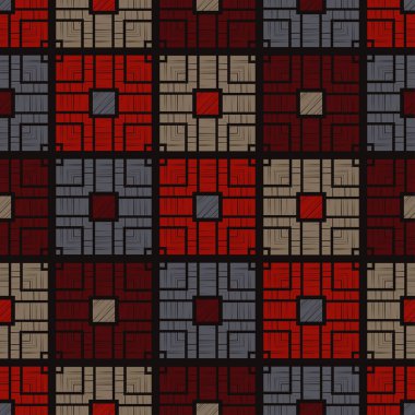 Etnik Boho Dikişsiz desen. Dantel. Kumaş üzerine nakış. Patchwork dokusu. Dokuma. Geleneksel süs. Kabile deseni. Halk motif. Duvar kağıdı, tekstil, sarma, Web için kullanılabilir. 