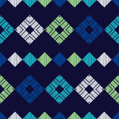 Etnik Boho Dikişsiz desen. Dantel. Kumaş üzerine nakış. Patchwork dokusu. Dokuma. Geleneksel süs. Kabile deseni. Halk motif. Duvar kağıdı, tekstil, sarma, Web için kullanılabilir. 