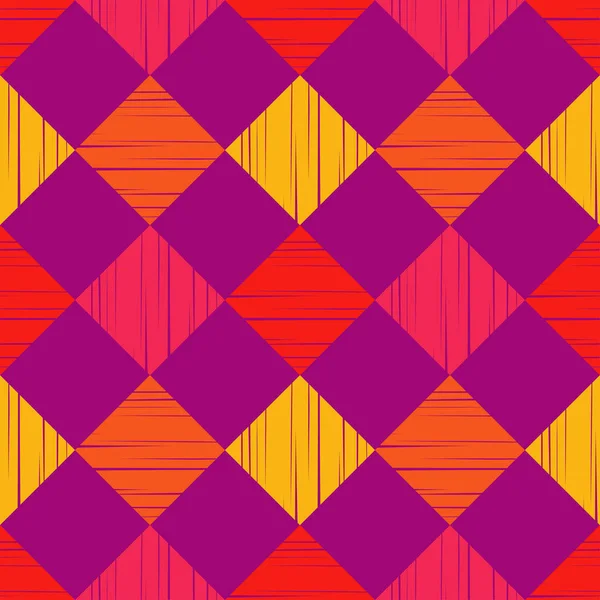 Patrón Étnico Boho Sin Costuras Encaje Bordado Tela Textura Patchwork — Vector de stock