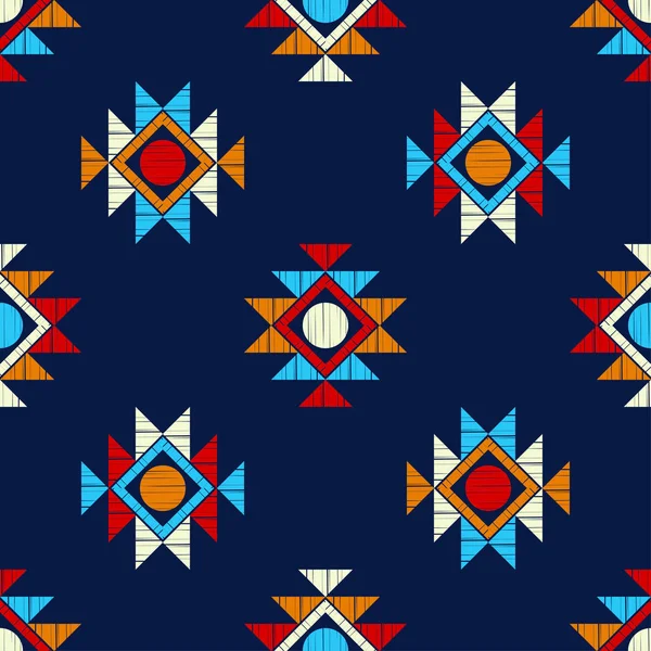 エスニックボーホシームレスパターン レース 生地に刺繍 パッチワークテクスチャ 伝統的な装飾品 部族のパターン フォークモチーフ テキスタイル ラッピング ウェブに使用することができます — ストックベクタ