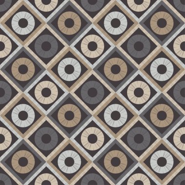 Polka noktalar Dikişsiz desen. Etnik figürlerin mozaiği. Desenli doku. Geometrik arka plan. Duvar kağıdı, tekstil, davet kartı, sarma, Web sayfası arka plan için kullanılabilir.