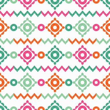 Polka noktalar Dikişsiz desen. Etnik figürlerin mozaiği. Desenli doku. Geometrik arka plan. Duvar kağıdı, tekstil, davet kartı, sarma, Web sayfası arka plan için kullanılabilir.