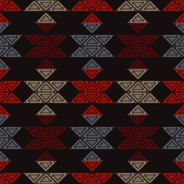 Etnik Boho Dikişsiz desen. Dantel. Kumaş üzerine nakış. Patchwork dokusu. Dokuma. Geleneksel süs. Kabile deseni. Halk motif. Duvar kağıdı, tekstil, sarma, Web için kullanılabilir. 