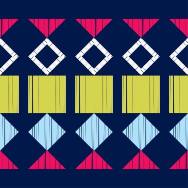 Etnik Boho Dikişsiz desen. Dantel. Kumaş üzerine nakış. Patchwork dokusu. Dokuma. Geleneksel süs. Kabile deseni. Halk motif. Duvar kağıdı, tekstil, sarma, Web için kullanılabilir. 