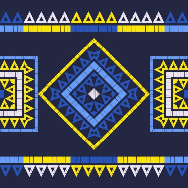 Etnik Boho Dikişsiz desen. Dantel. Kumaş üzerine nakış. Patchwork dokusu. Dokuma. Geleneksel süs. Kabile deseni. Halk motif. Duvar kağıdı, tekstil, sarma, Web için kullanılabilir. 