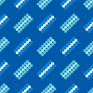 Polka noktalar Dikişsiz desen. Etnik figürlerin mozaiği. Desenli doku. Geometrik arka plan. Duvar kağıdı, tekstil, davet kartı, sarma, Web sayfası arka plan için kullanılabilir.