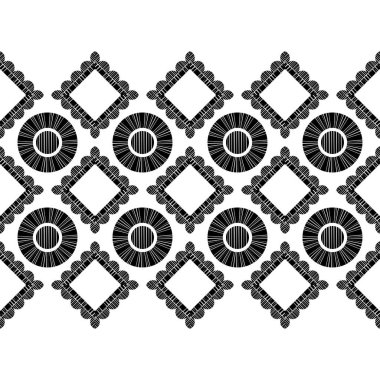 Etnik Boho Dikişsiz desen. Dantel. Kumaş üzerine nakış. Patchwork dokusu. Dokuma. Geleneksel süs. Kabile deseni. Halk motif. Duvar kağıdı, tekstil, sarma, Web için kullanılabilir. 